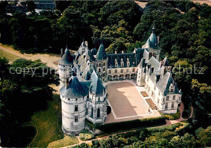 Chaumont-sur-Loire Fliegeraufnahme Chàteau