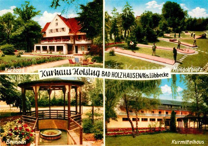 Bad Holzhausen Luebbecke Minigolf Kurmittelhaus Brunnen Kurhaus