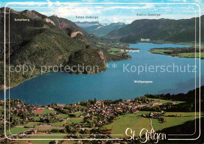St Gilgen Wolfgangsee Fliegeraufnahme