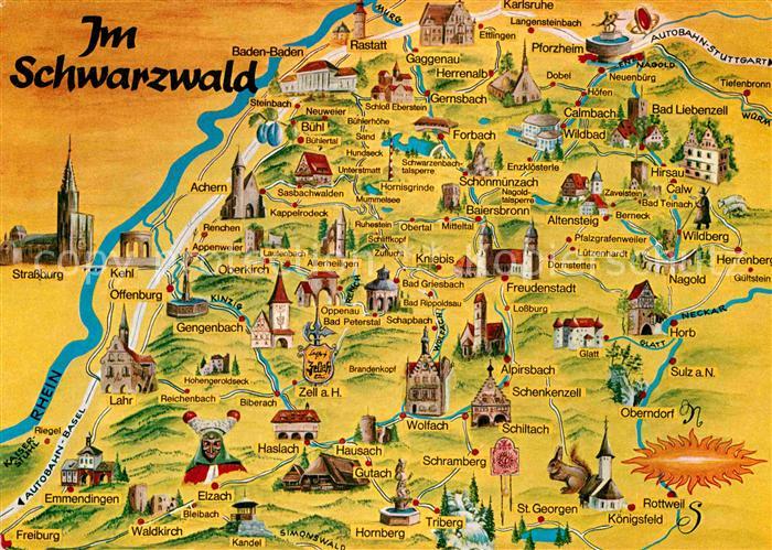 Schwarzwald Landkarte