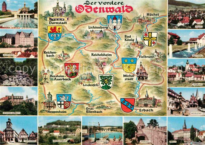 Odenwald Landkarte