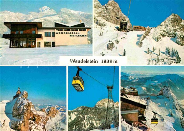 Wendelstein Berg Talstation Wendelstein Kirchlein Seilstuetzt Bergstation mit Ob