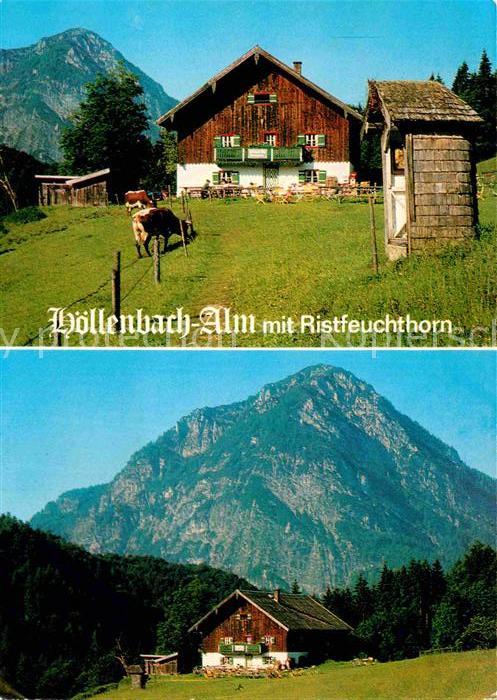 Schneizlreuth Hoellenbach Alm mit Ristfeuchthorn