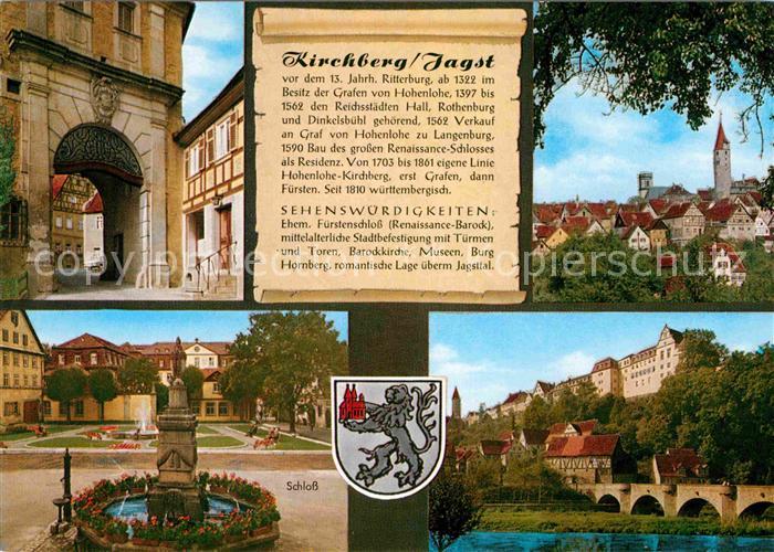 Kirchberg Jagst Fuerstenschloss Stadtbefestigungen Tuerme Tore Brunnen