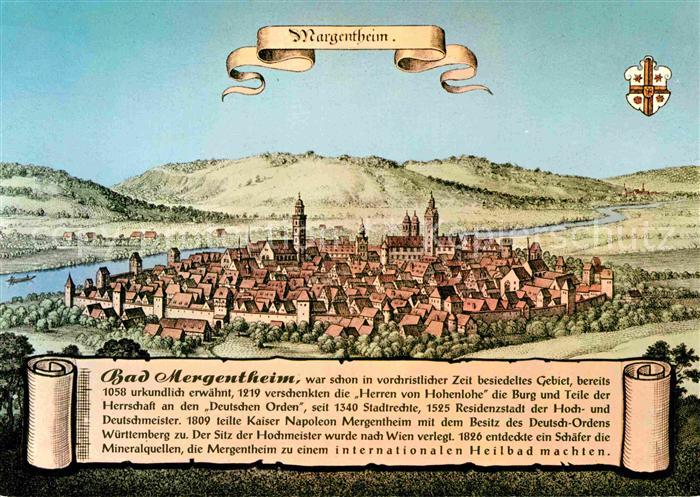 Bad Mergentheim Staedtebild Alter Stich