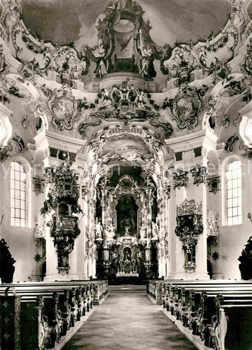 Wies Allgaeu Wallfahrtskirche Inneres