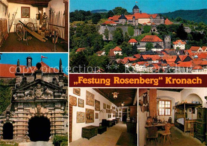 Kronach Oberfranken Festung Rosenberg Teilansichten