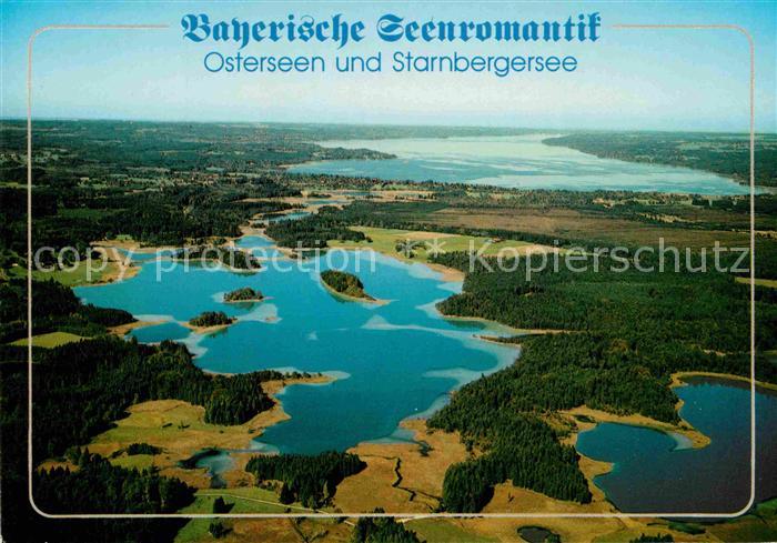 Starnbergersee Fliegeraufnahme mit Osterseen