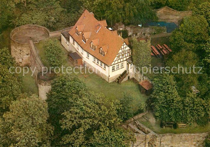 Koenigsberg Bayern Schlossberg Gaststaette Fliegeraufnahme