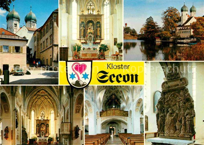 Seeon-Seebruck Inselkloster Seeon Kirche Inneres Klostersee