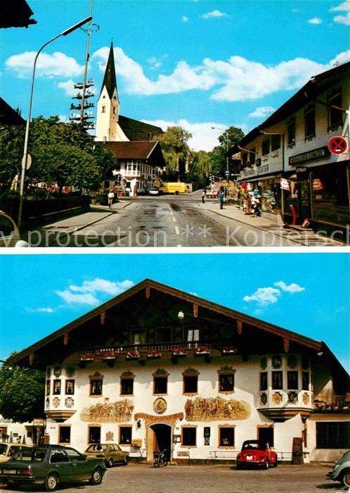 Bernau Chiemsee Dorfpartie Gasthof zum alten Wirt