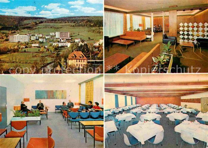 Bad Soden-Salmuenster Parksanatorium KG Aufenthaltsraum Speisesaal