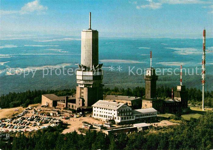 Grosser Feldberg Taunus Fliegeraufnahme Fernseh Fernmelde und UKW Sender