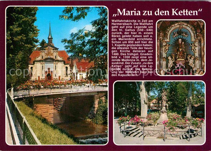 Zell Harmersbach Wallfahrtskirche Maria zu den Ketten Gnadenbild Park