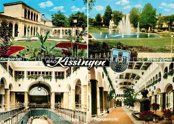 Bad Kissingen Kurgarten Rosengarten Trinkhalle Wandelhalle