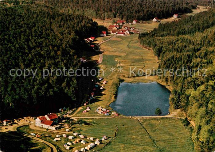 Trippstadt Gaststaette Campingplatz Saegmuehle Fliegeraufnahme