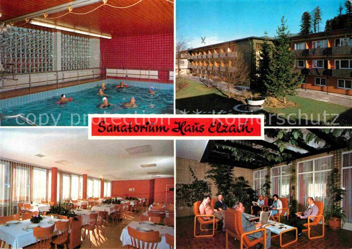 Elzach Sanatorium Haus Elzach Hallenbad Speisesaal Aufenthaltsraum