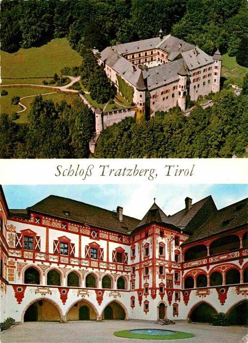 Jenbach Tirol Fliegeraufnahme Schloss Tratzberg Innenhof