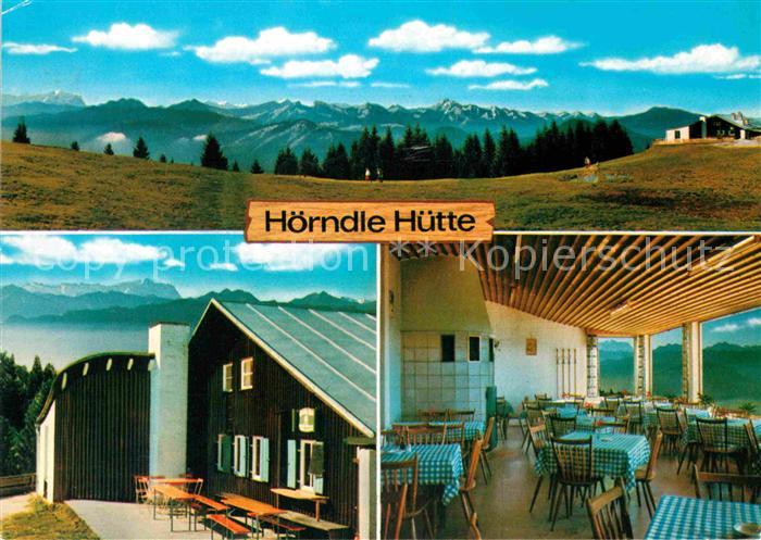 Bad Kohlgrub Hoerndle Huette Gaststube Panorama