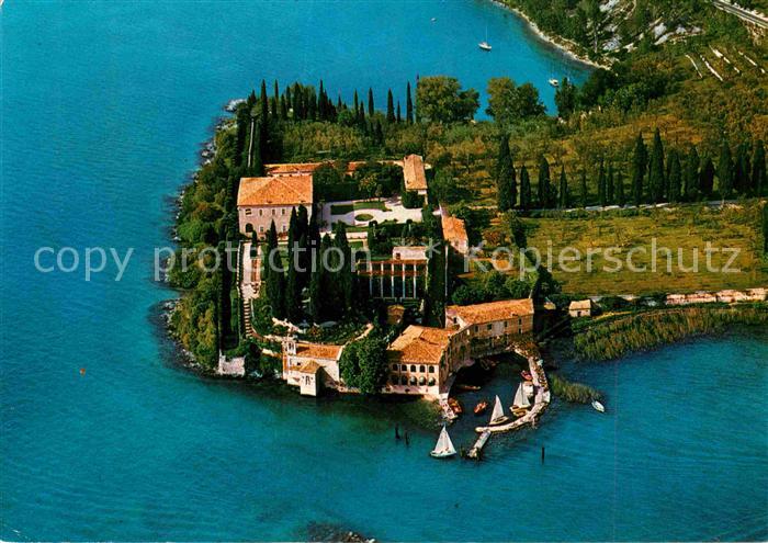 Lago di Garda Fliegeraufnahme Punta S. Vigilio