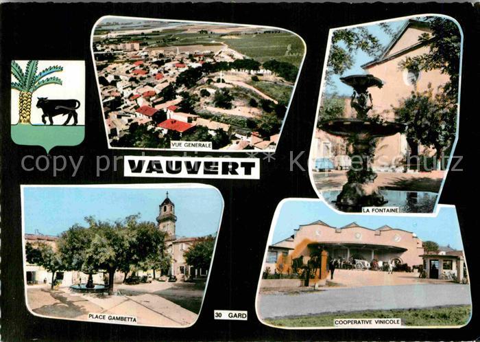 Vauvert Fliegeraufnahme Place Gambette