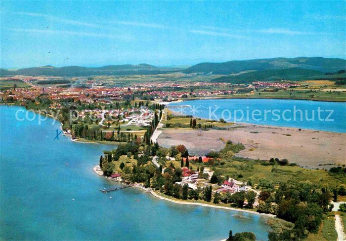 Radolfzell Bodensee Fliegeraufnahme Halbinsel Mettnau