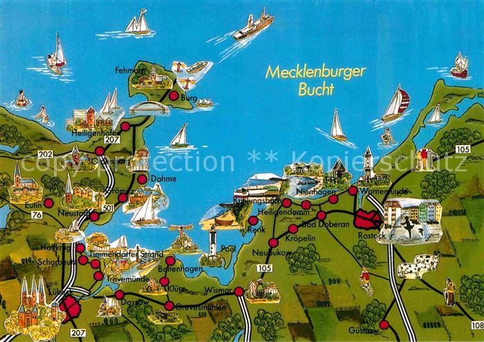 Mecklenburg Mecklenburger Bucht Lageplan