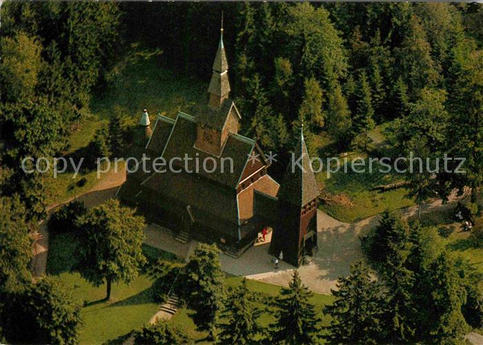 Hahnenklee-Bockswiese Harz Fliegeraufnahme Nordische Stabkirche