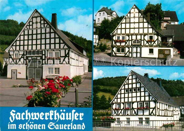 Sauerland Schoene Fachwerkhaeuser