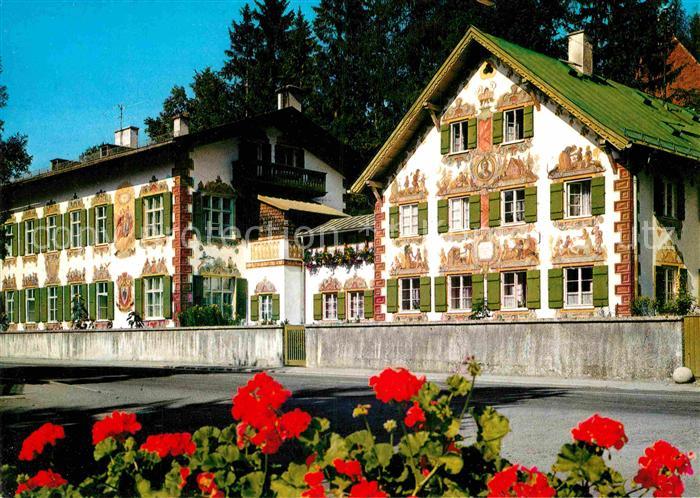 OBERAMMERGAU Bayern Lueftlmalerei am Haensel- und Gretelhaus