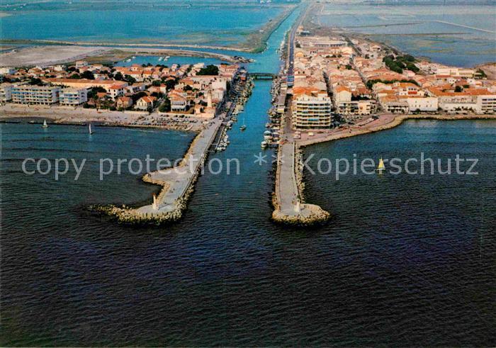 Grau-du-Roi Fliegeraufnahme Languedoc Hafen