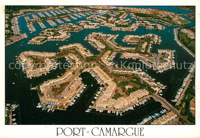 Port Camargue Fliegeraufnahme Hafenanlage