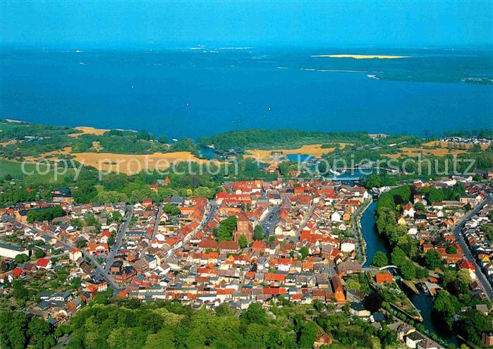 Plau See Fliegeraufnahme Altstadt