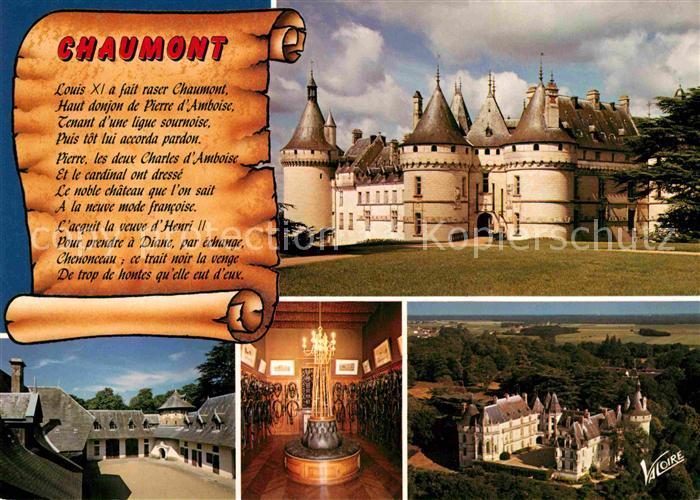 Chaumont-sur-Loire Chateau Fliegeraufnahme