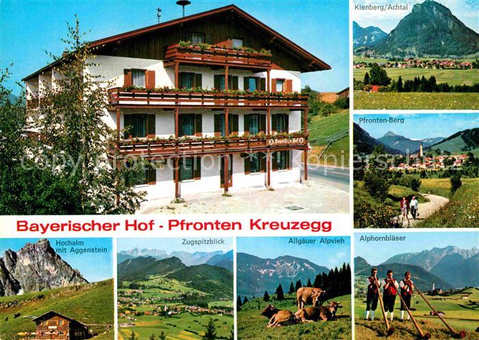 Pfronten Ostallgaeu Bayern Kreuzegg Bayerischer Hof Alphornblaeser