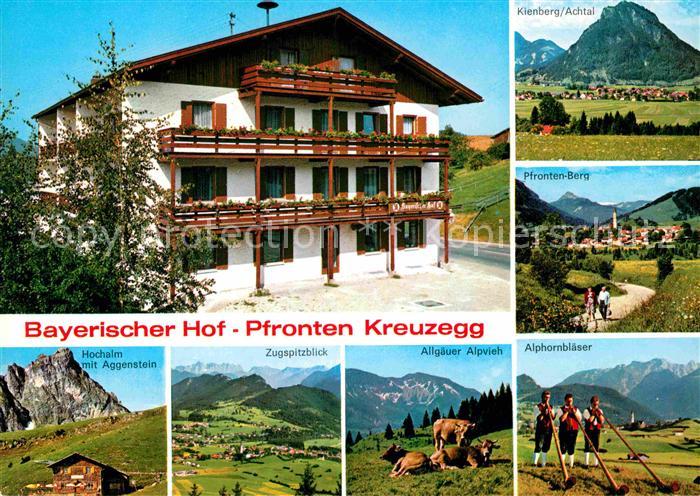 Pfronten Ostallgaeu Bayern Kreuzegg Bayerischer Hof Alphornblaeser