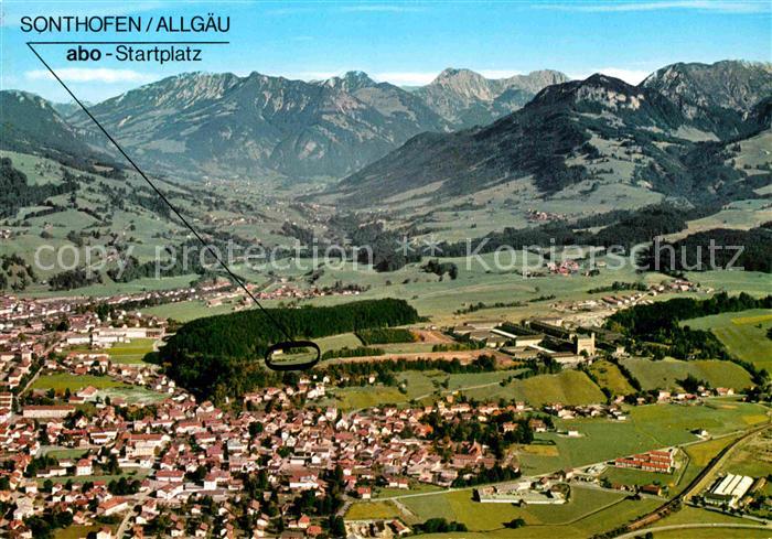 Sonthofen Oberallgaeu Fliegeraufnahme