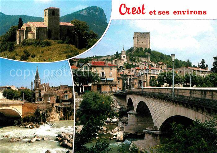 Crest et ses environs en haut Gigors en bas Aouste