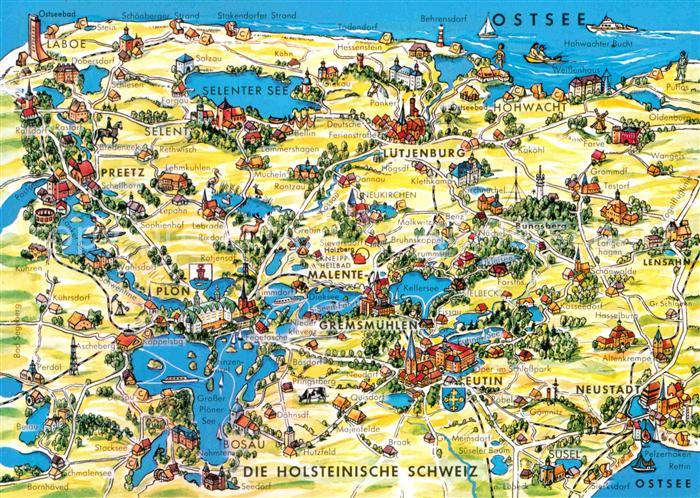 Holsteinische Schweiz Gebietskarte