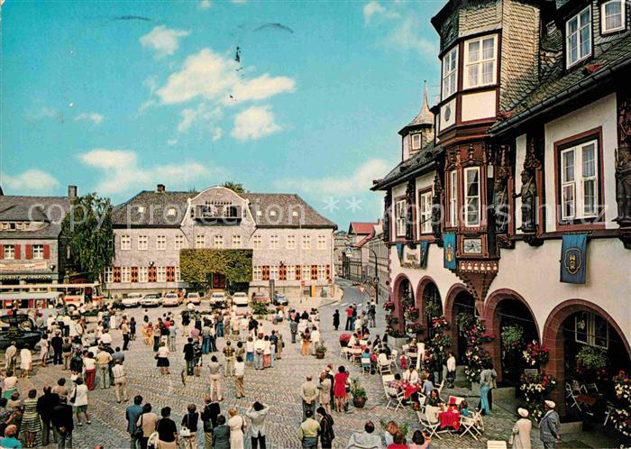 GOSLAR Harz Niedersachsen Marktplatz mit Hotel Kaiserworth