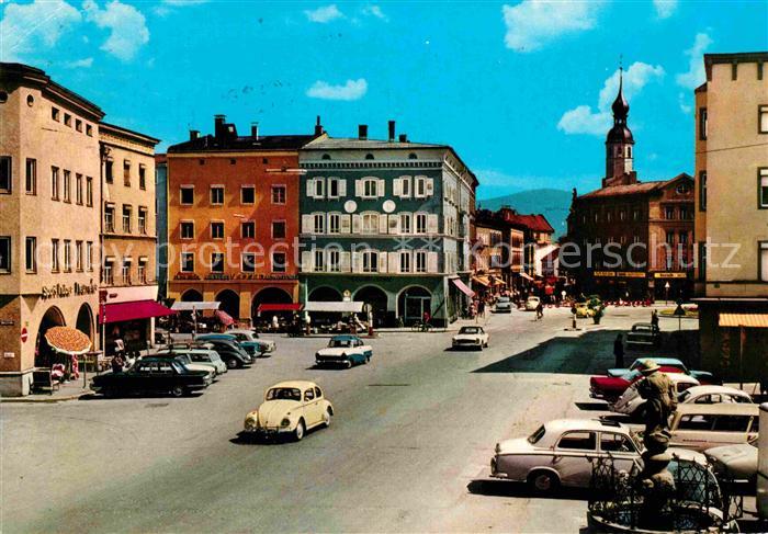 Rosenheim Bayern Ludwigsplatz mit Hochries