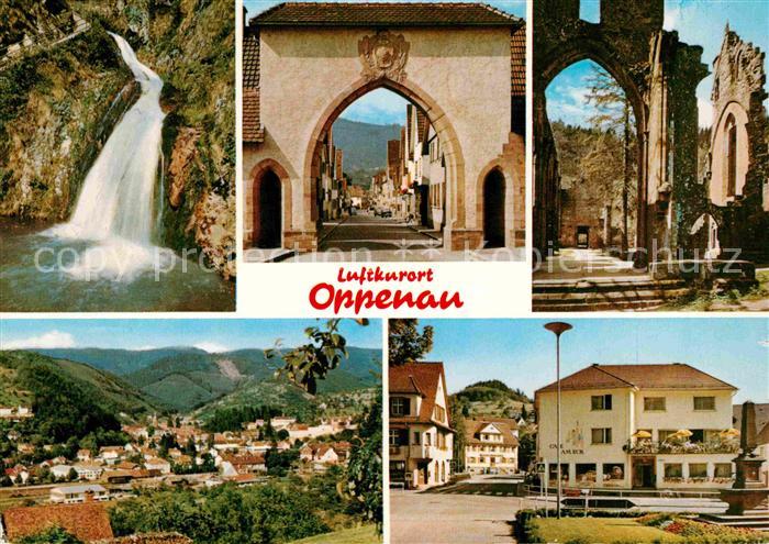 Oppenau Wasserfall Stadttor Panorama Ortsmotiv
