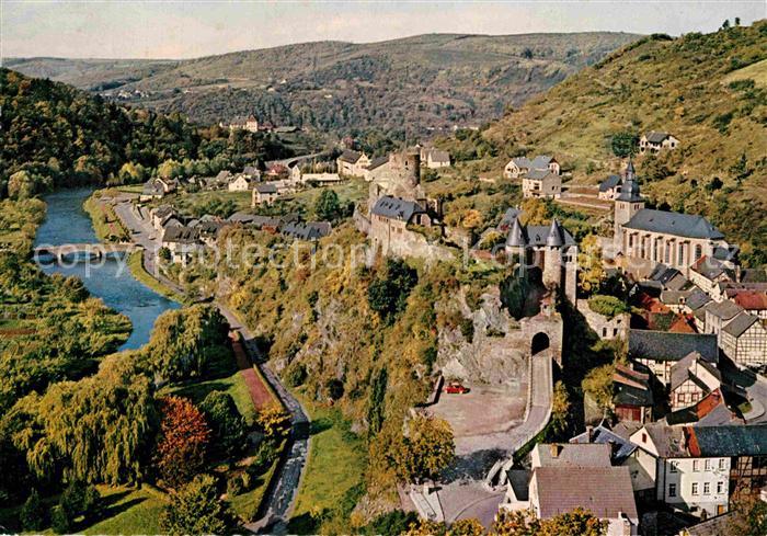 Heimbach Eifel Panorama mit Schloss und Kirche
