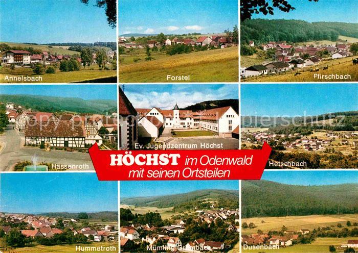 Hoechst Odenwald Annelsbach Forstel Pfirschbach Hassenroth Jugendzentrum Hetschb