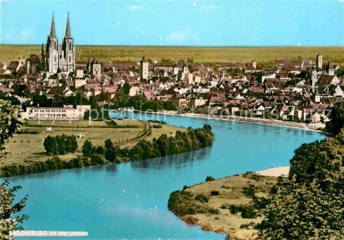 REGENSBURG Bayern Ortsansicht mit Muenster