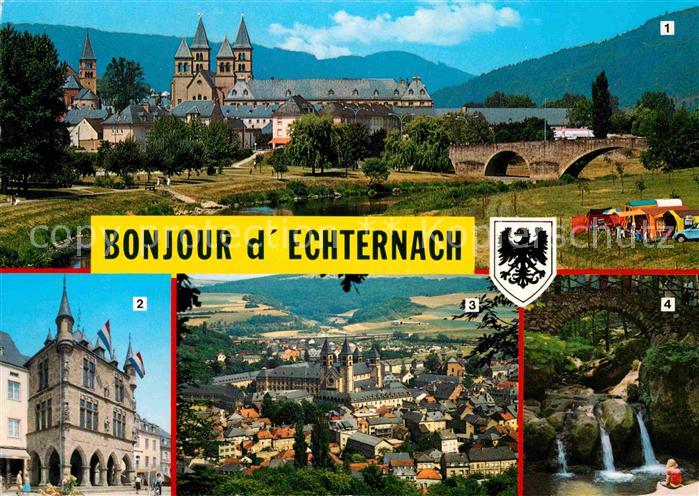 Echternach Panorama Denzelt Vue panoramique Schiessentuempel