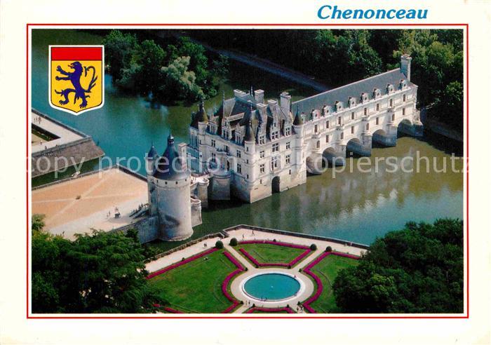Chenonceaux Indre et Loire Chateaux de la Loire Fliegeraufnahme