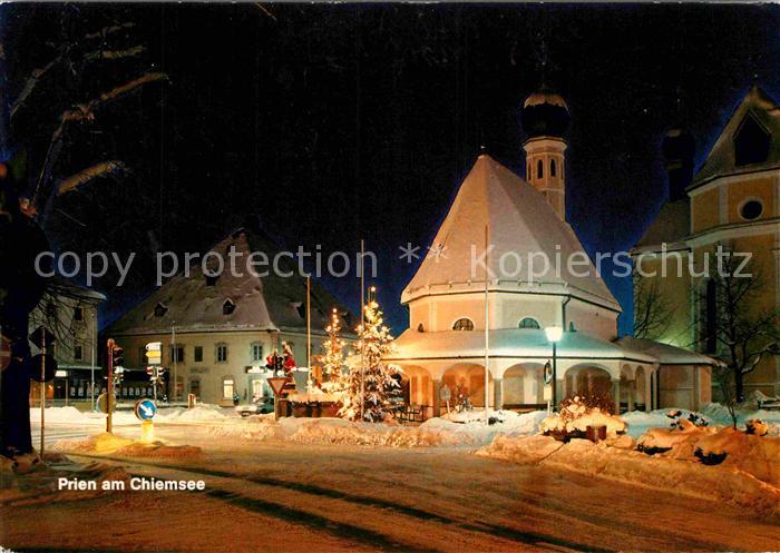 Prien Chiemsee Kirche zur Weihnachtszeit