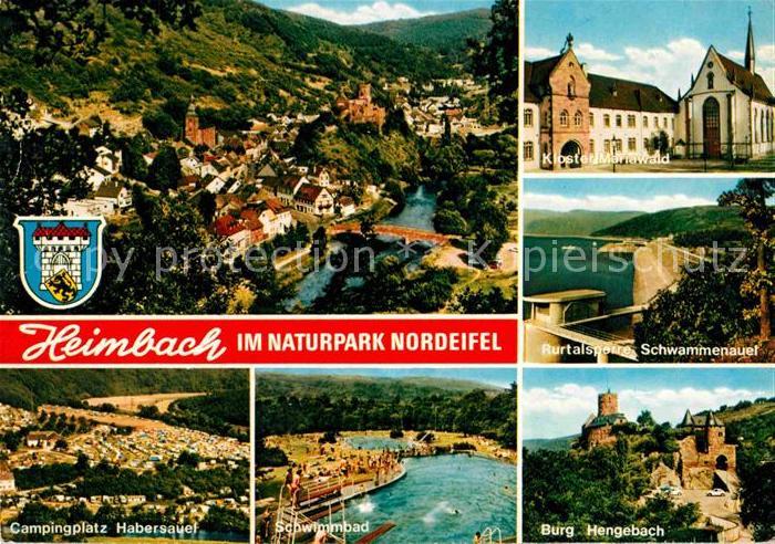 Heimbach Eifel Panorama Kloster Mariawald Rurtalsperre Schwammenauel Camping Hab