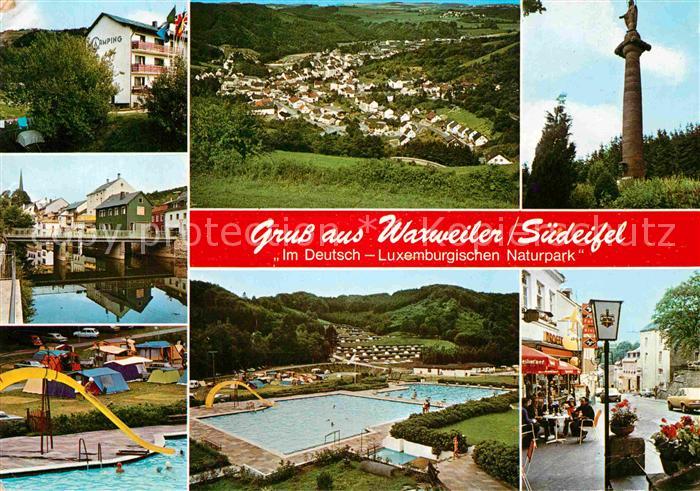 Waxweiler Panorama Naturpark Camping Saeule Schwimmbad Strassencafe